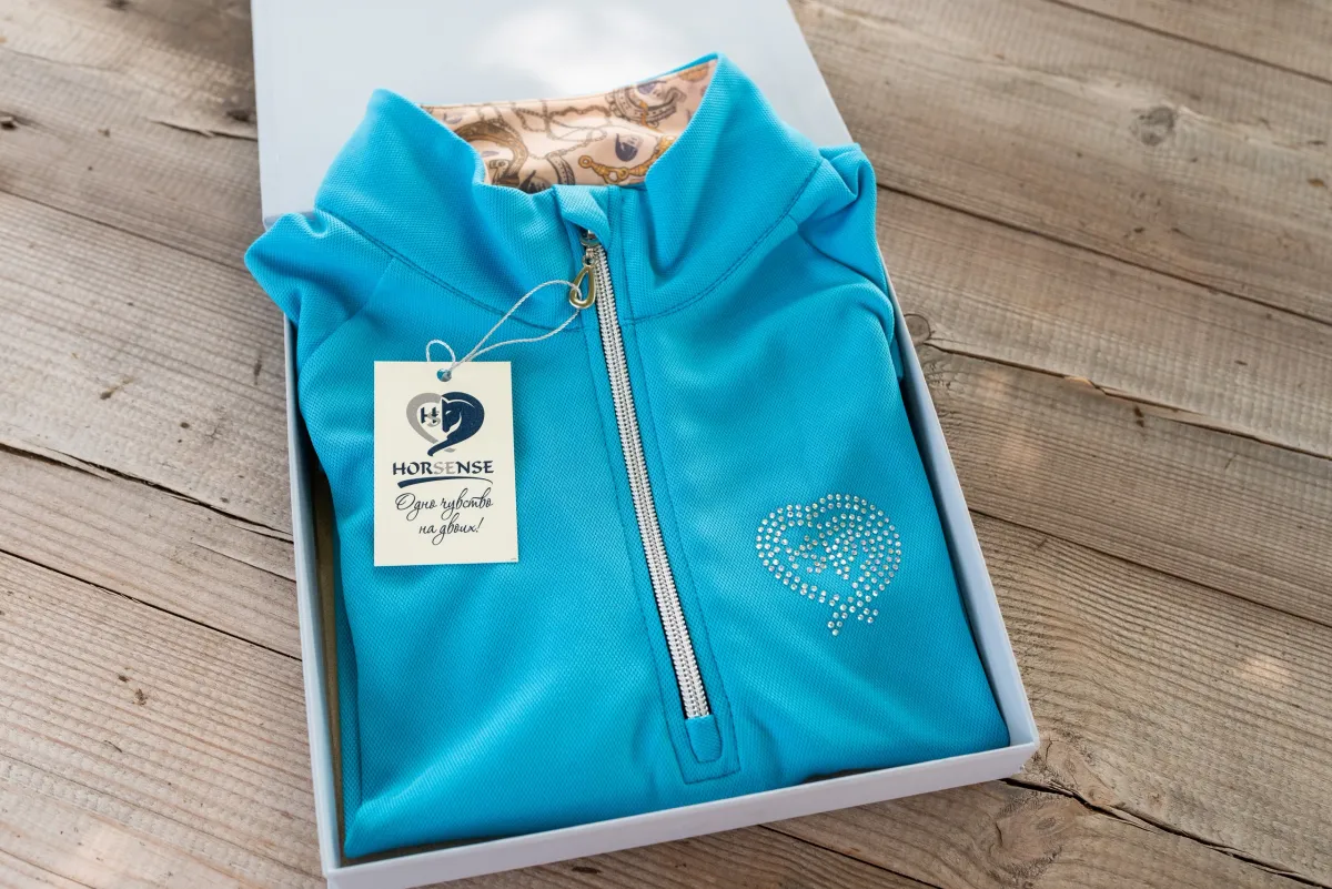 Поло из ложной сетки 