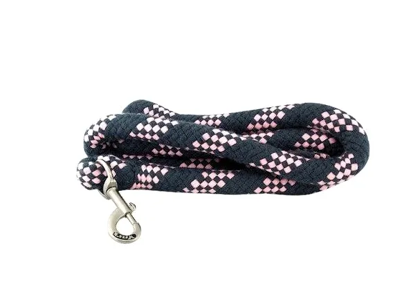 Чембур York Pastel розово-серый 2 м