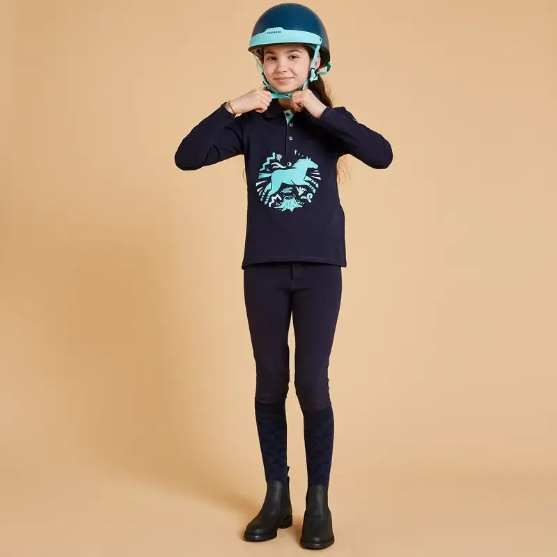 Поло с длинным рукавом