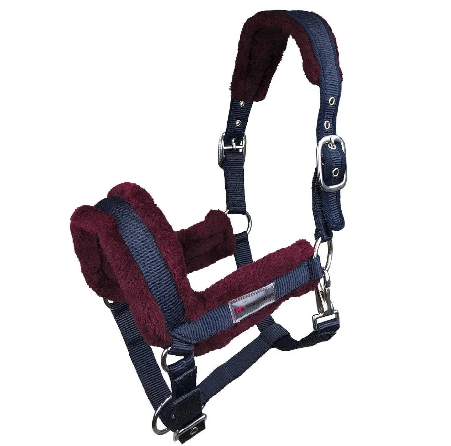 Недоуздок Horsenjoy Royal сине-бордовый Cob