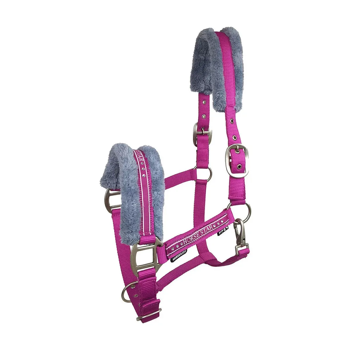 Недоуздок Horsenjoy Horse Star розовый Pony