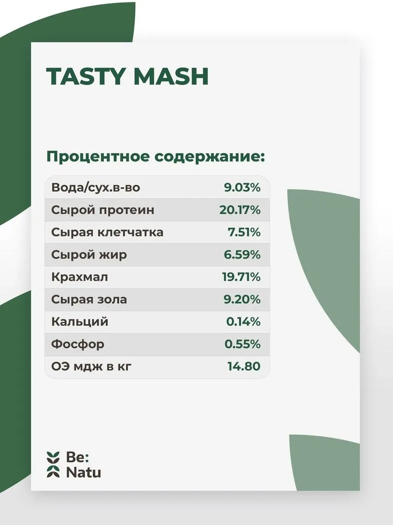 Корм Tasty mash 20кг