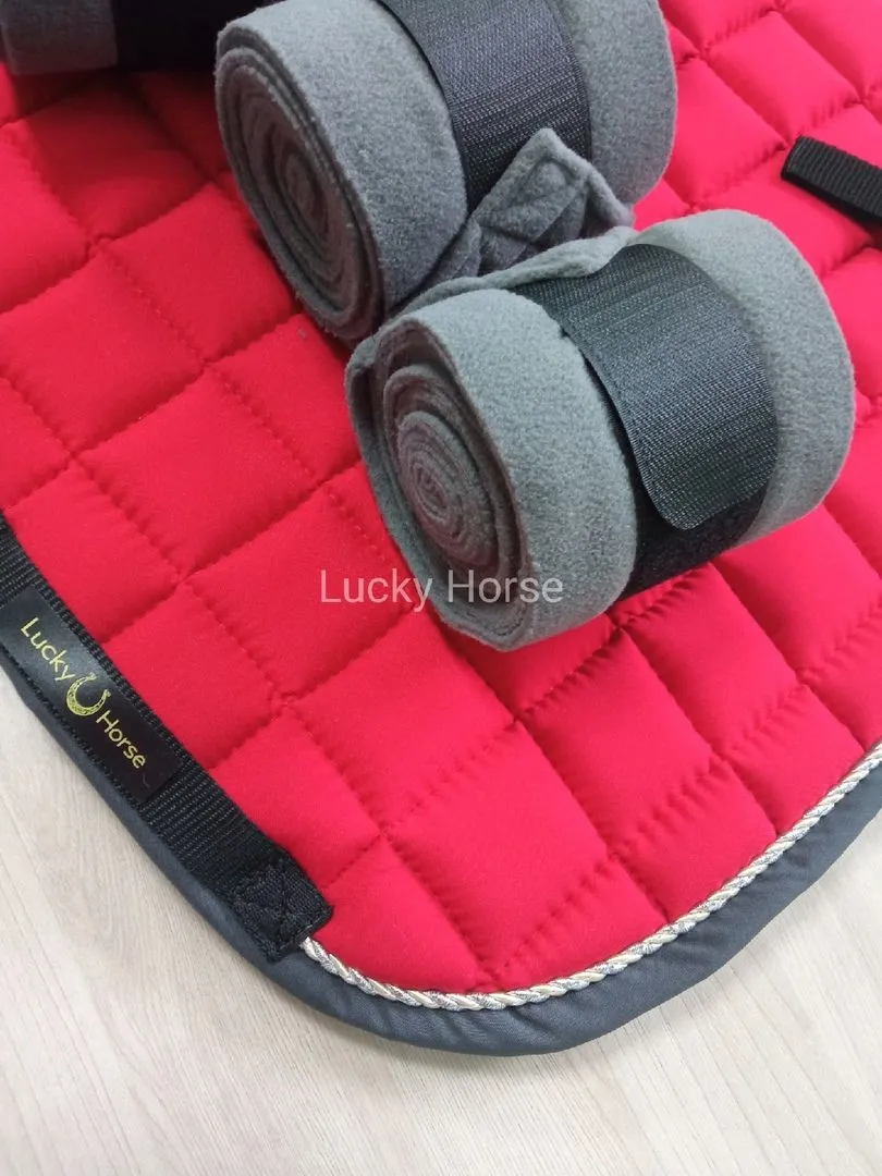 Комплект вальтрап и бинты, цвет Красный/Серый