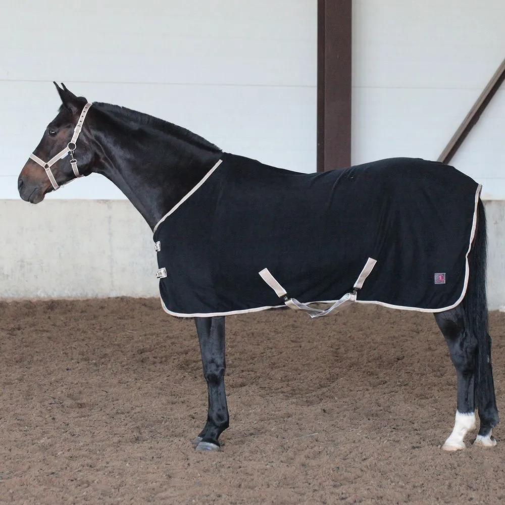 Попона флисовая BASIC чёрный (155)