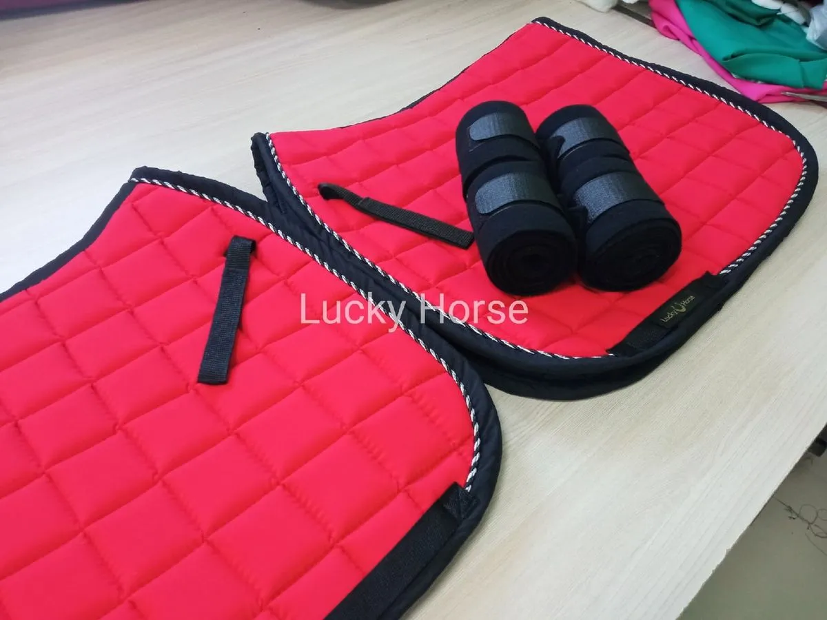 Комплект вальтрап и бинты, цвет Красный/Синий