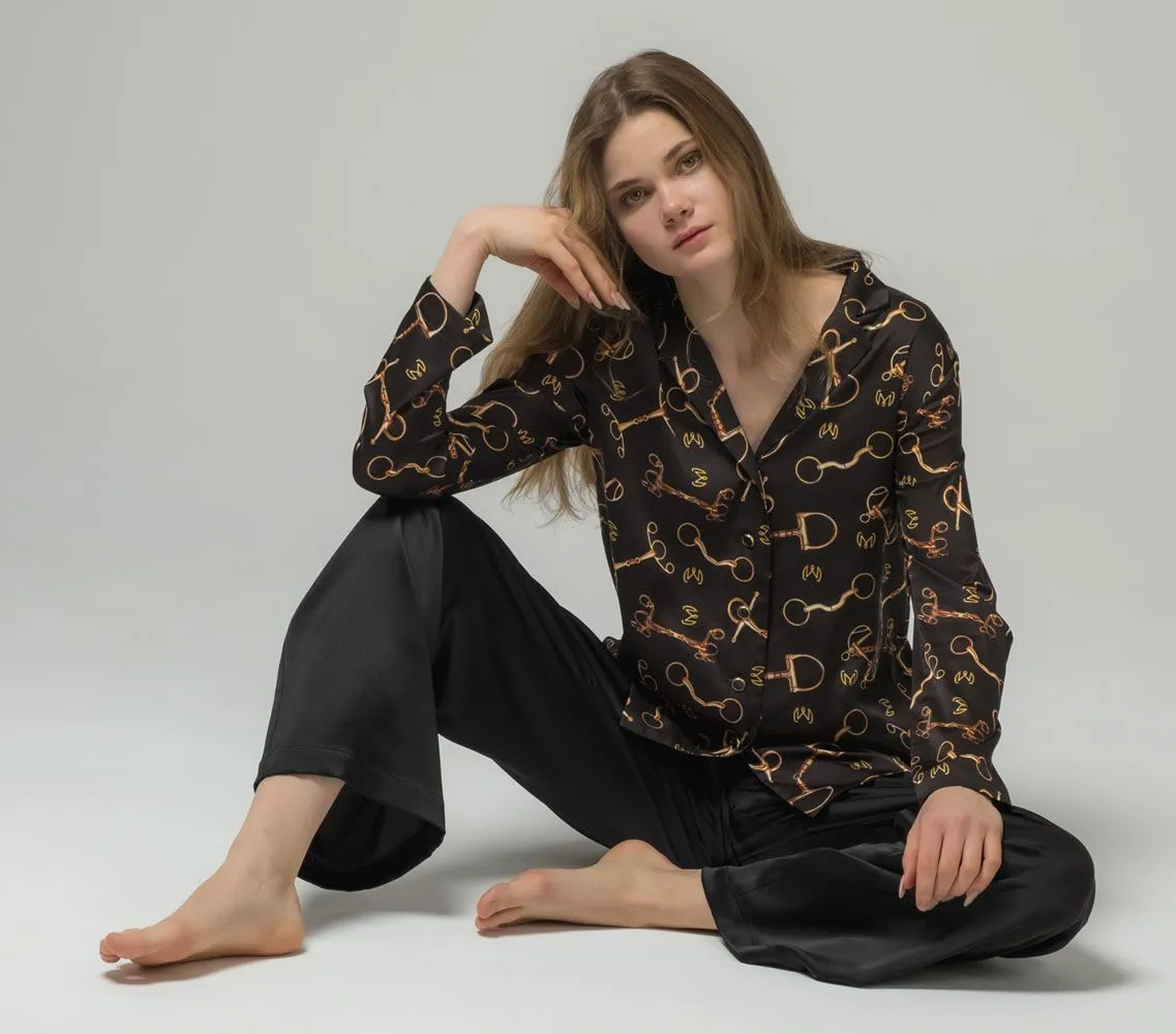 Пижама MAXI, принт тёмный трензель, размер 50