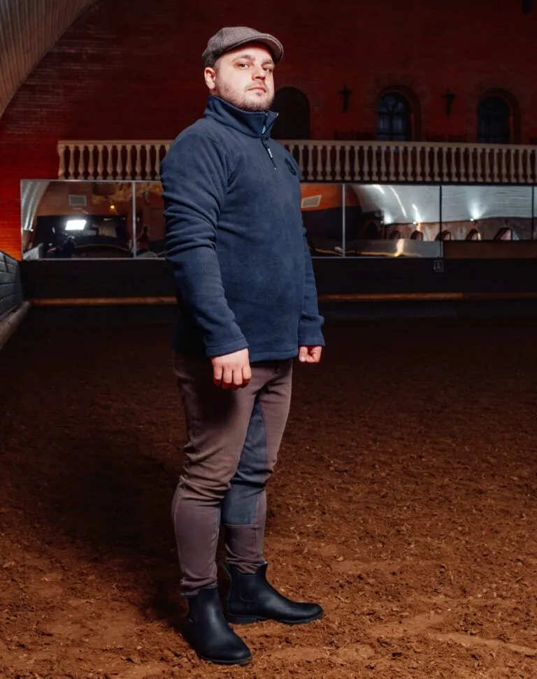 Кофта MANIC SKIN LOGO мужская флисовая, Тёмно-синяя,  размер 46