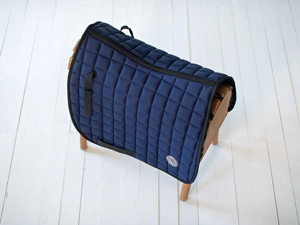 Вальтрап выездковый, синий (клетка) ﻿