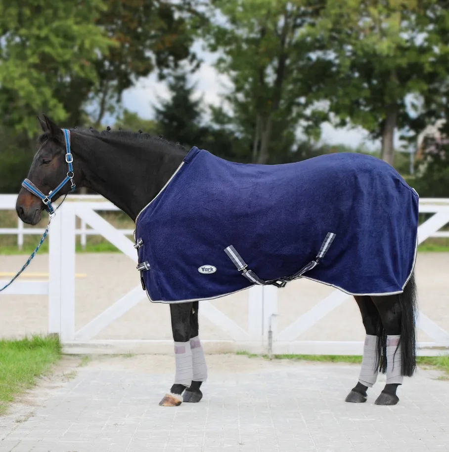 Попона York Britta с ремнями темно-синяя 155 см