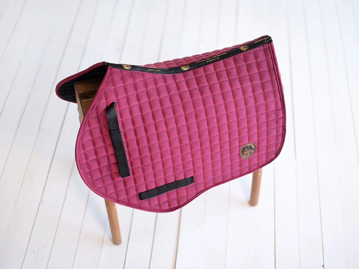 Вальтрап фигурный бордовый велюровый 