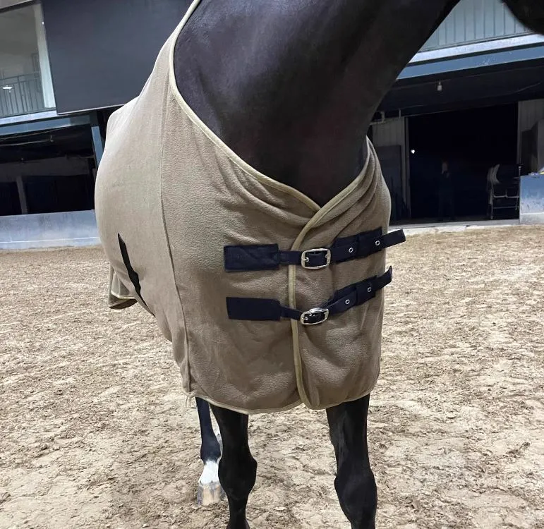 Попона флисовая, песочный, 145 см