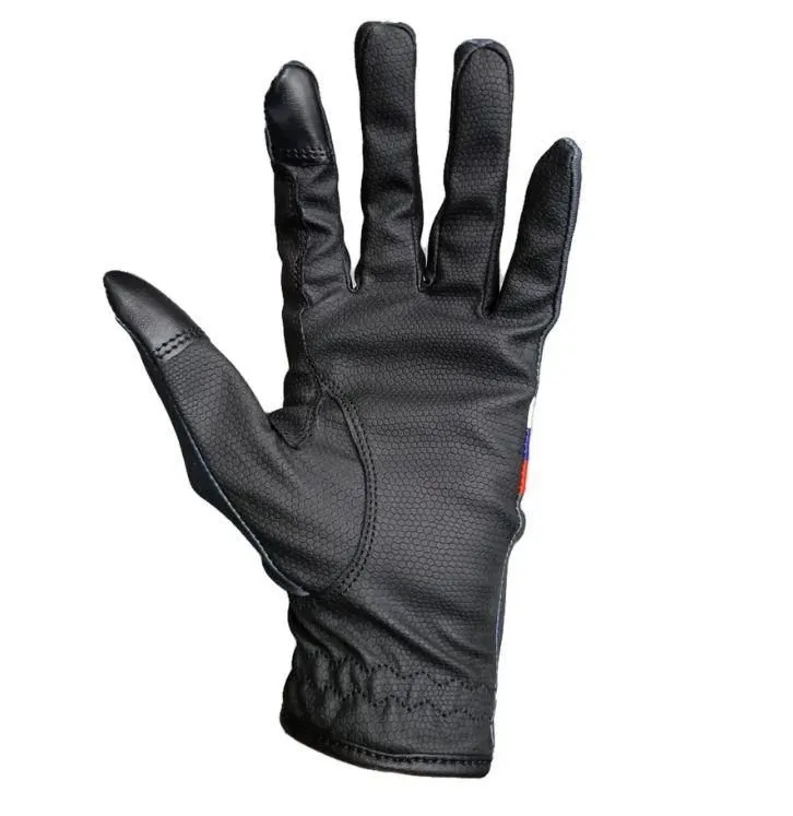 Перчатки летние для верховой езды Tasmanya, с флагом России S