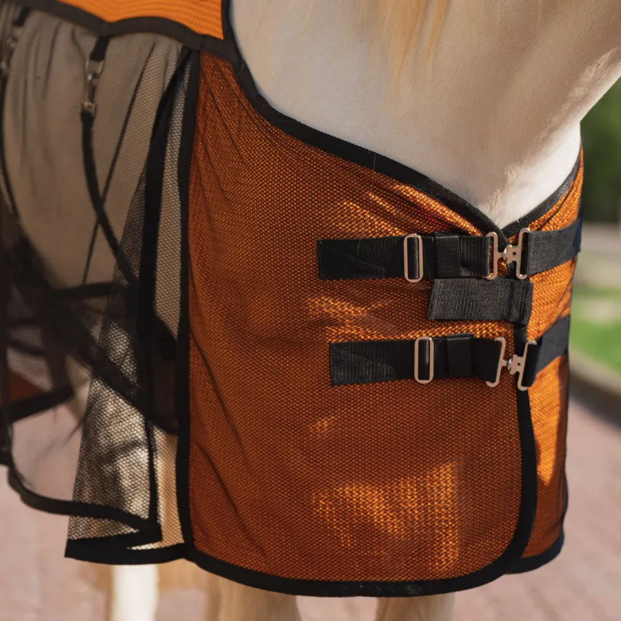 Попона антимоскитная FAVORITE HORSE Ultra-Light (оранжевая,155)