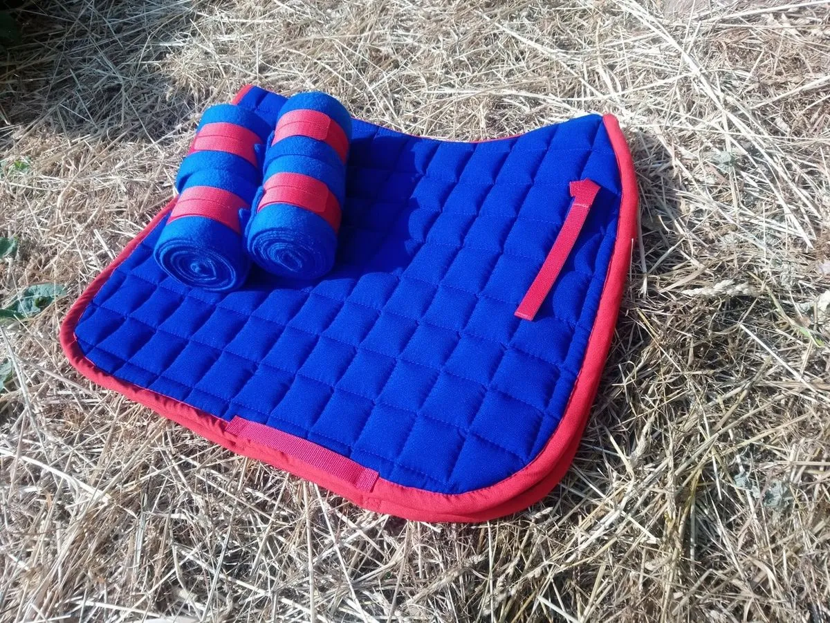 Комплект вальтрап и бинты, цвет Синий/Красный