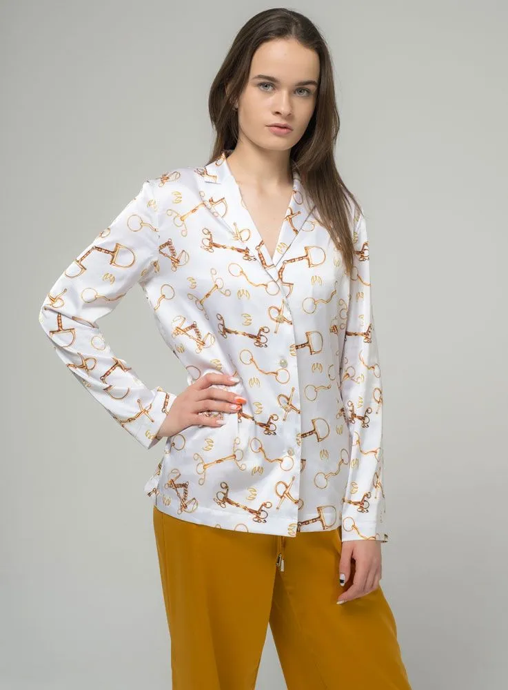 Пижама MAXI, принт светлый трензель, размер 46