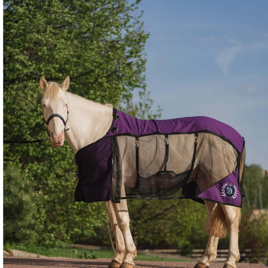 Попона антимоскитная FAVORITE HORSE Ultra-Light (фиолетовая,155)