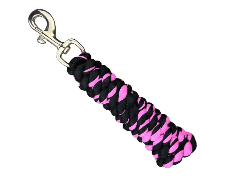 Чембур York Freya черно-розовый