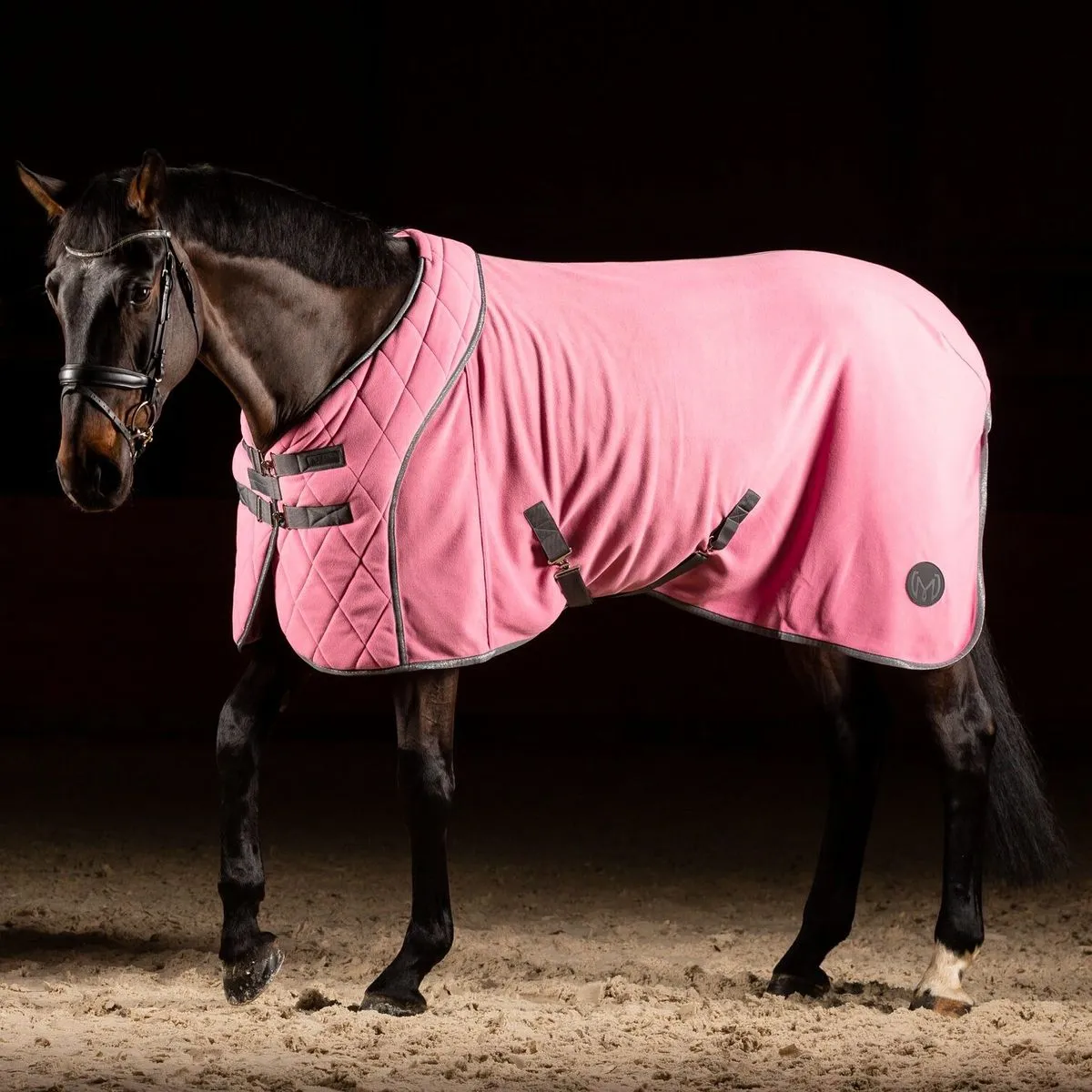 Попона флисовая Skin Logo, Розовая, размер 145