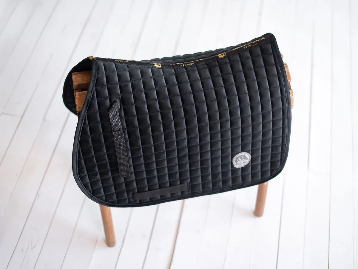 Вальтрап  велюровый конкурный черный