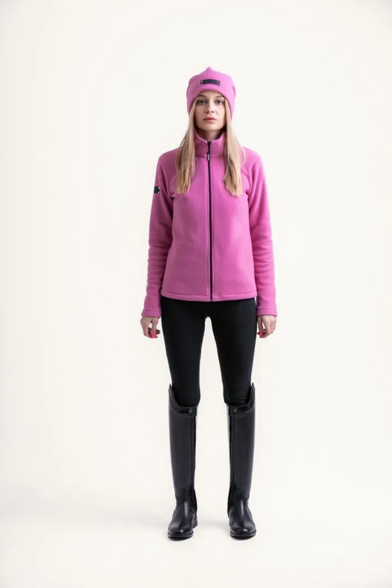 Кофта флисовая женская Manic Skin Logo, Розовая, размер 52