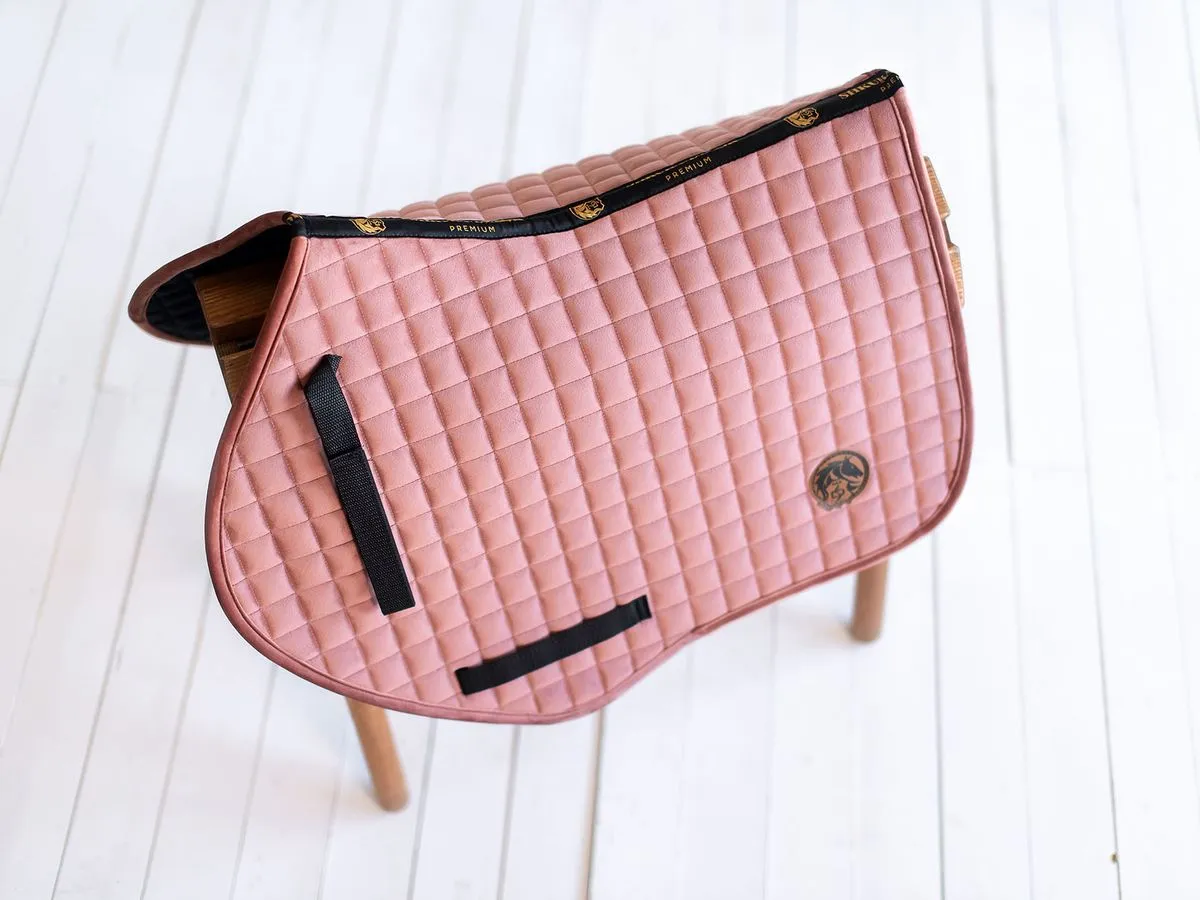 Вальтрап велюровый фигурный пыльно-розовый 