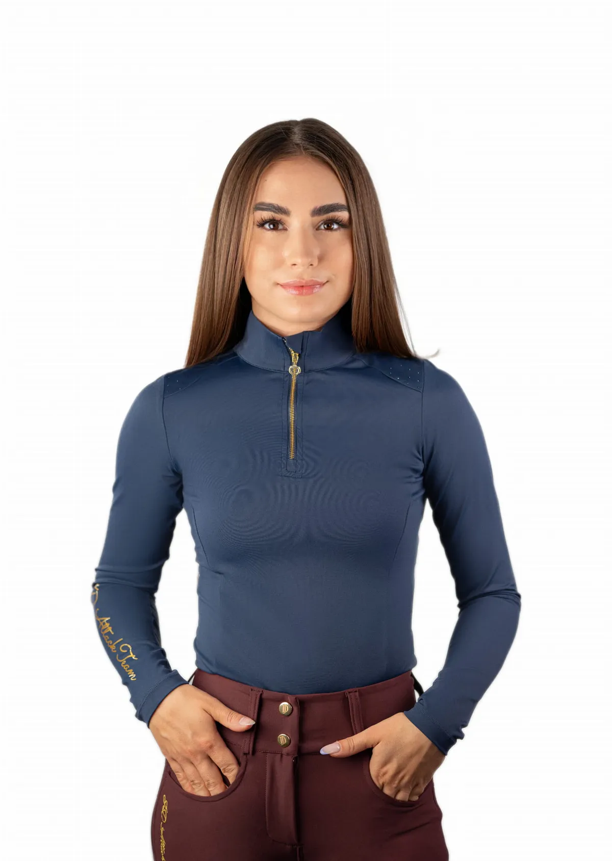 Лонгслив женский, М , синий