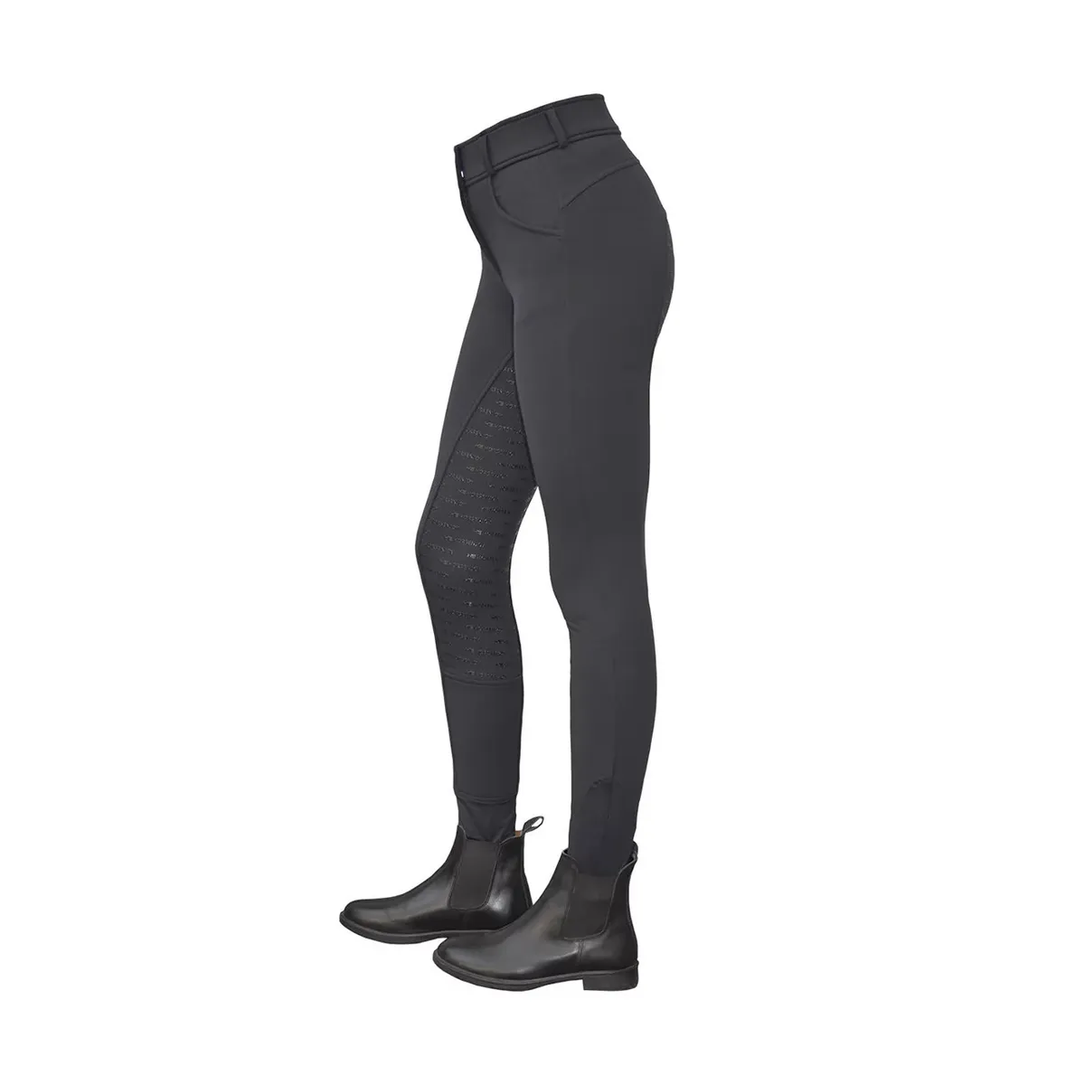 Бриджи Horsenjoy Sport утеплённые с полной силиконовой леей черные 38