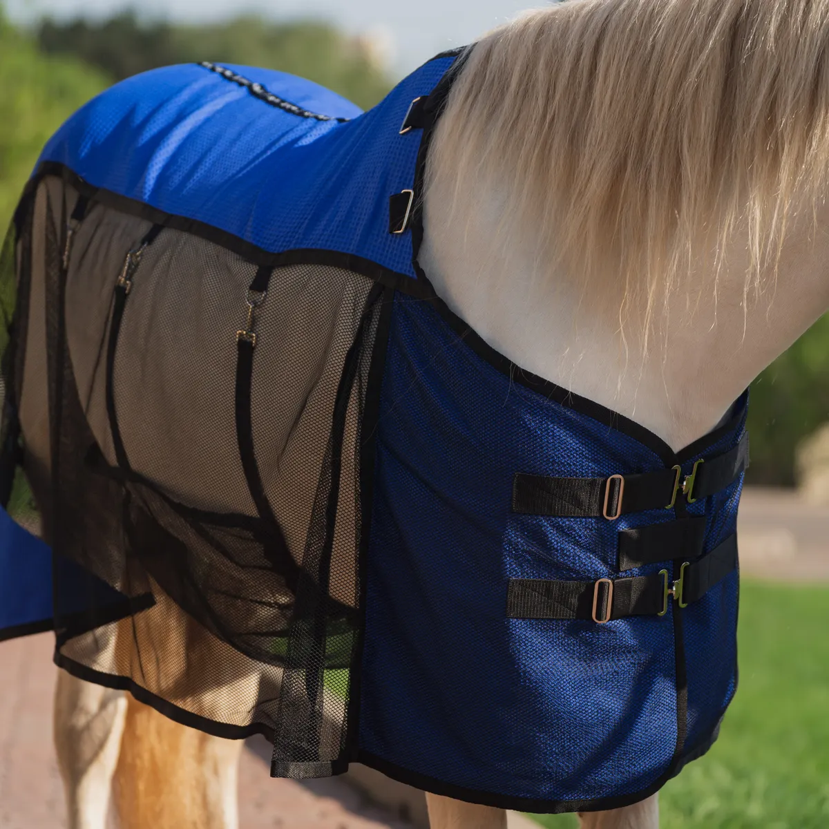 Попона антимоскитная FAVORITE HORSE Ultra-Light (синяя,155)