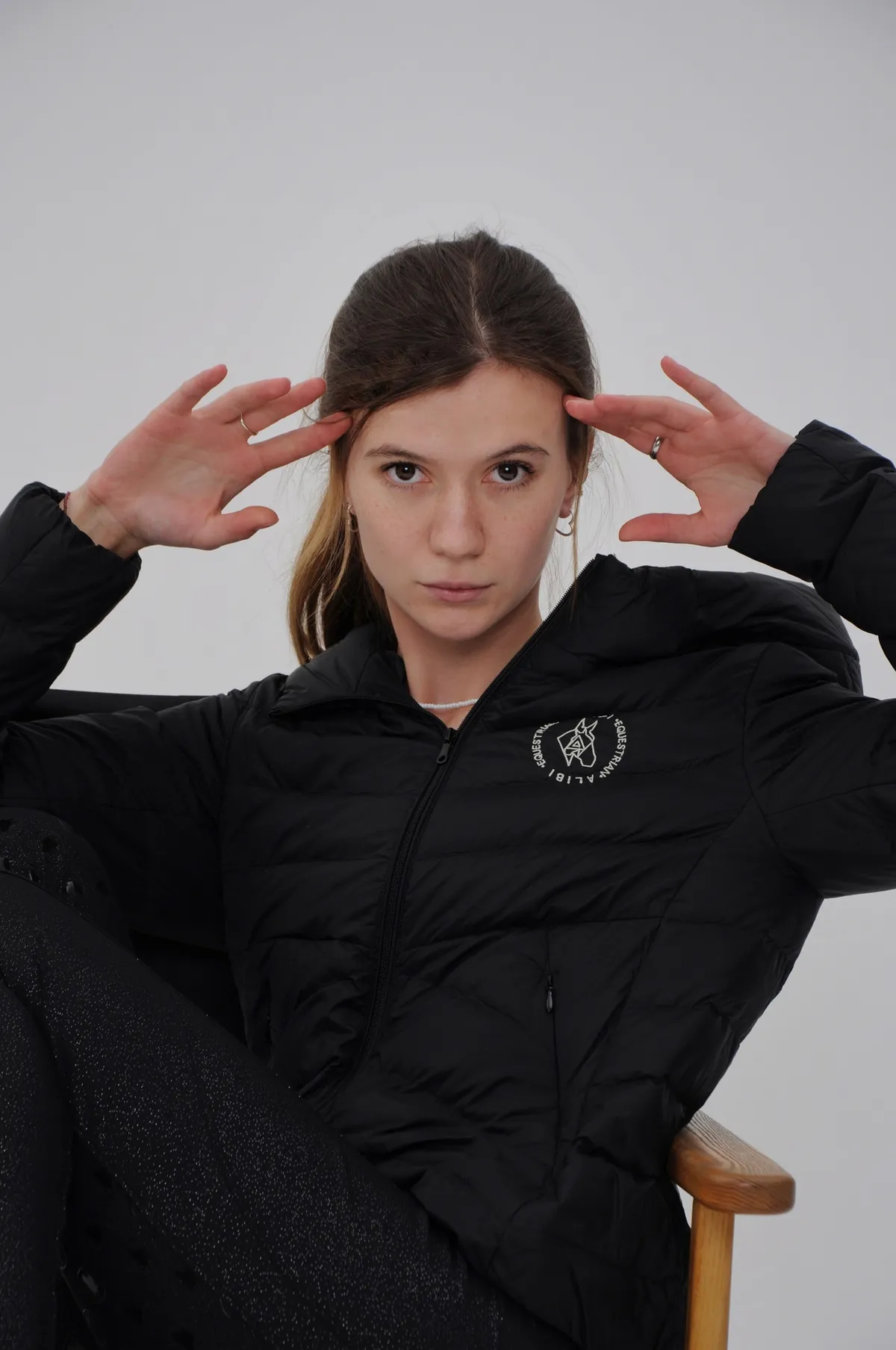 Куртка для конного спорта ALIBI женская, утеплённая