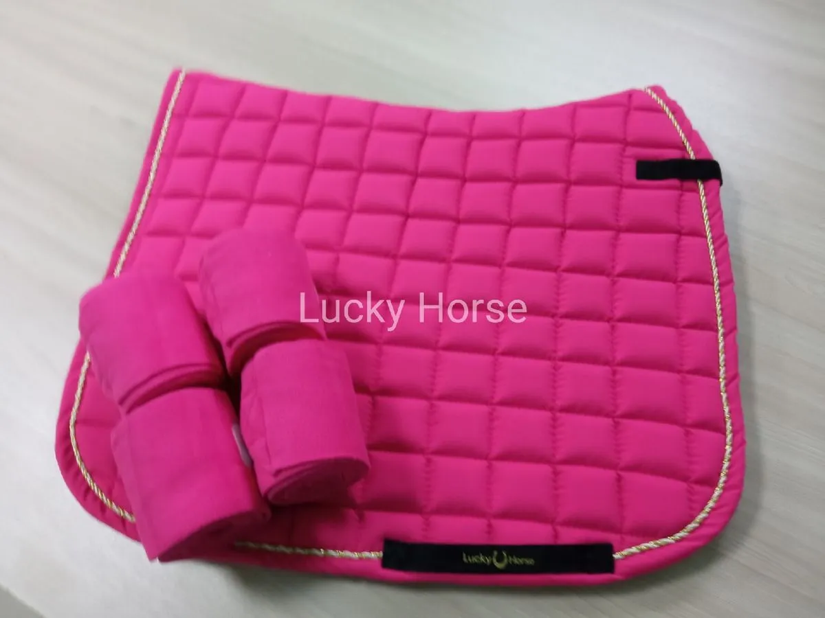 Комплект вальтрап и бинты, цвет Фуксия