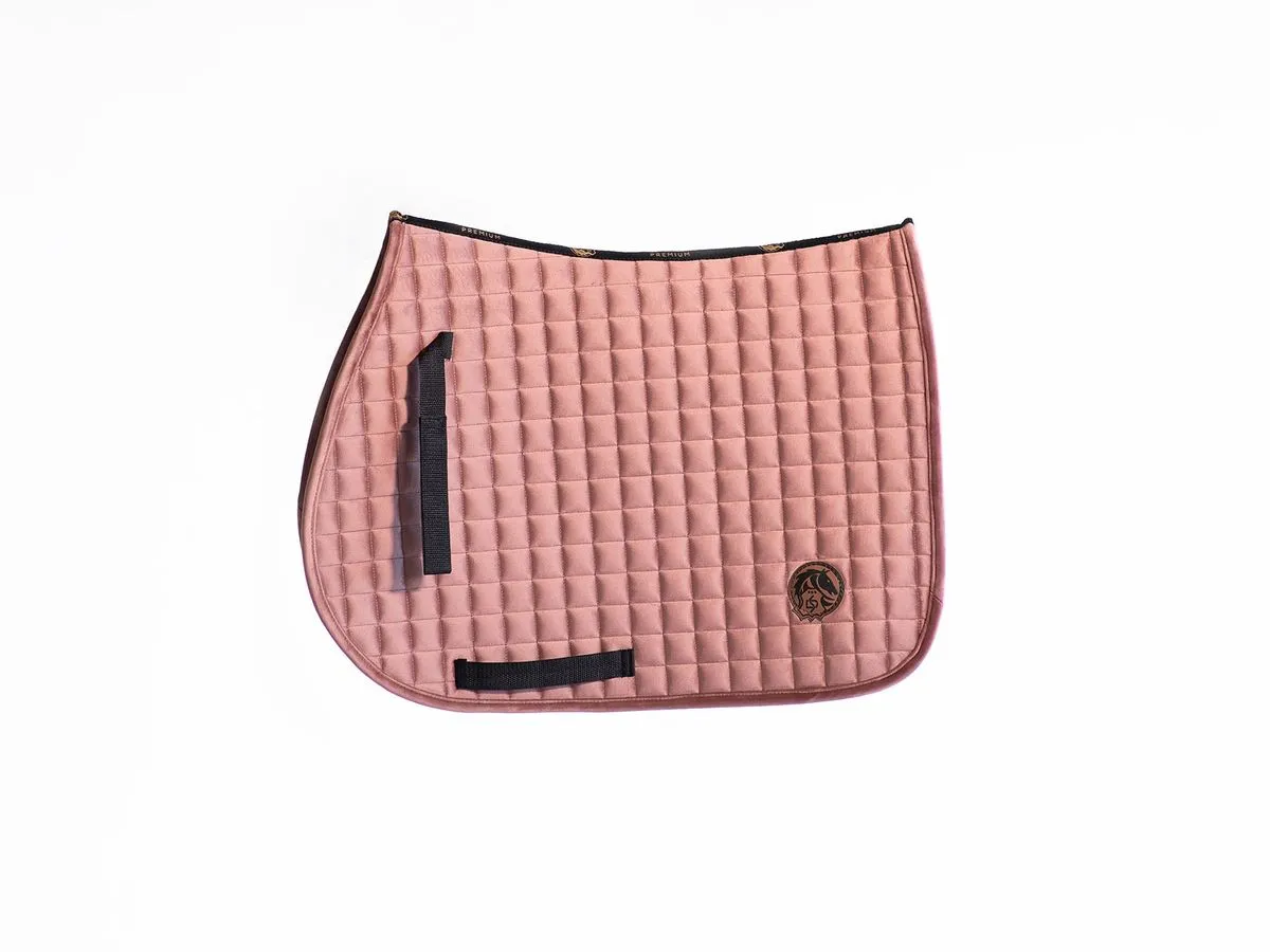 Вальтрап велюровый конкурный пыльно-розовый