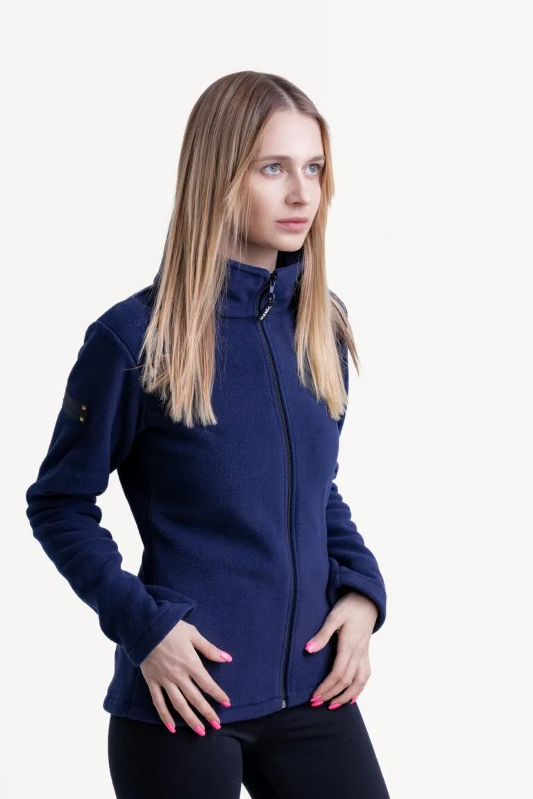 Кофта флисовая женская Manic Skin Logo, Синяя, размер 46