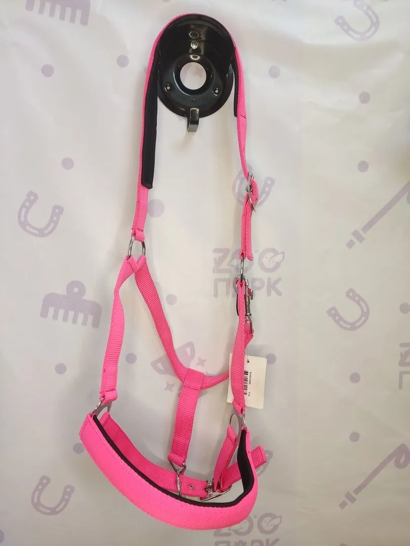 Недоуздок нейлон, неоновый, Full, Розовый