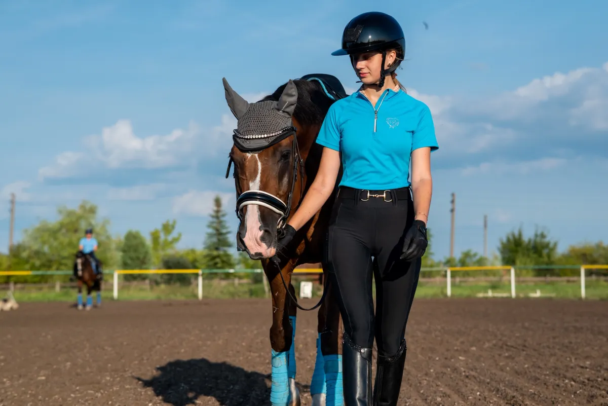 Поло из ложной сетки