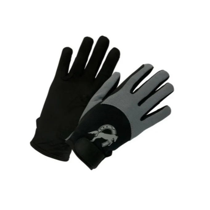 Перчатки детские York Flicka черно-серые S