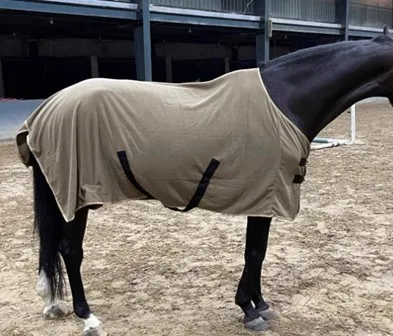 Попона флисовая, песочный, 145 см