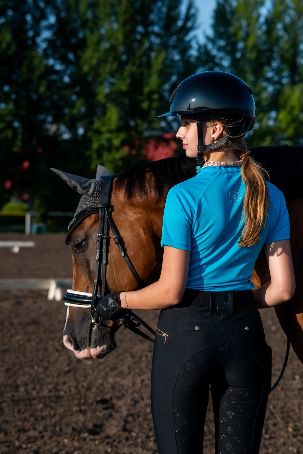 Поло из ложной сетки 