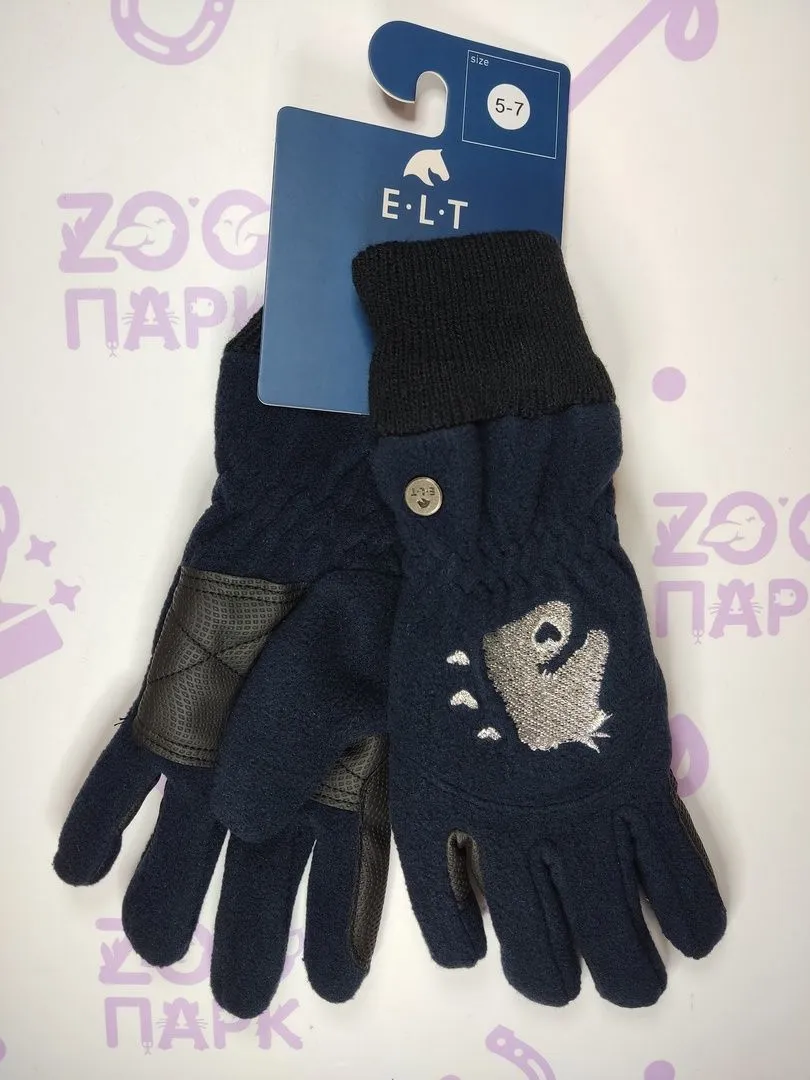 Зимние детские перчатки на флисе, 5-7 лет