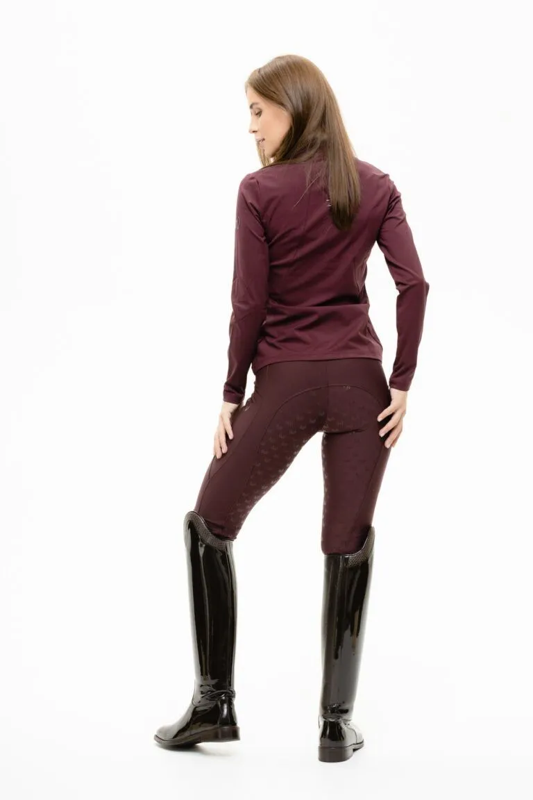 Лонгслив Manic Silhouette, Бордо, размер 46