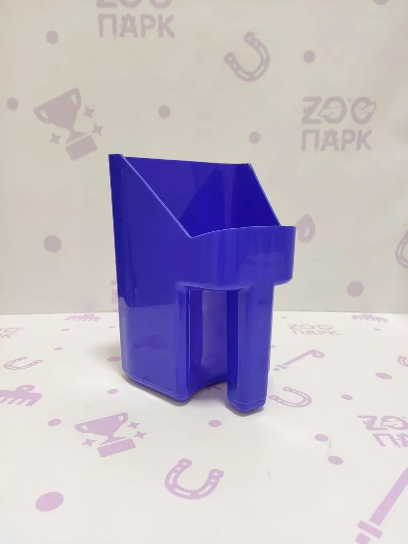 Совок для овса, глубокий, Синий
