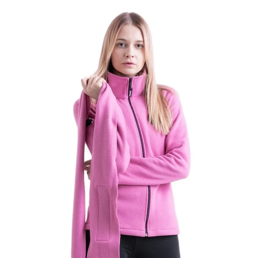 Кофта флисовая женская Manic Skin Logo, Розовая, размер 42