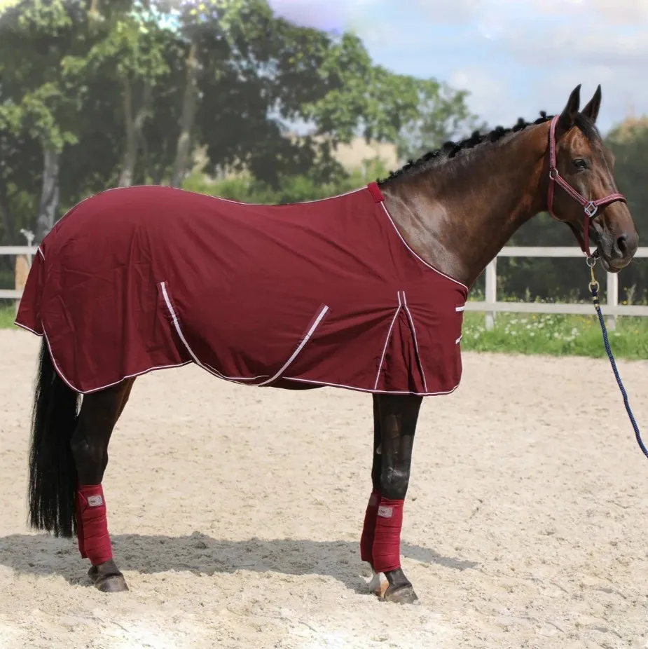 Попона York Torrone денниковая/хлопковая бордовая145 см
