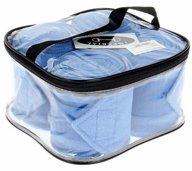 Бинты флисовые. Ярко-голубые