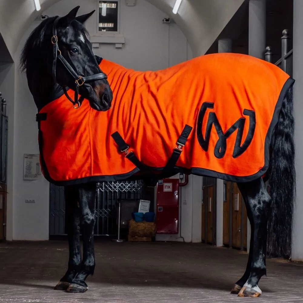 Попона флисовая “Теплая осень” MANIC, Красная, размер 125