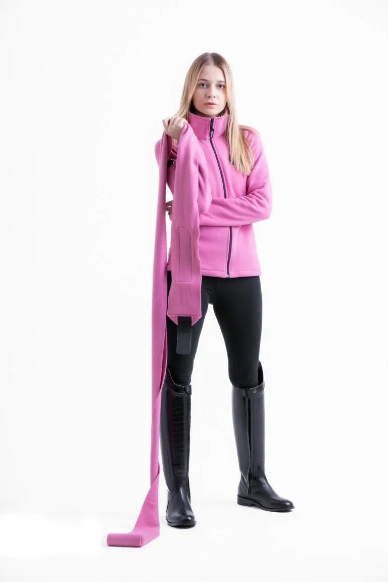 Кофта флисовая женская Manic Skin Logo, Розовая, размер 40