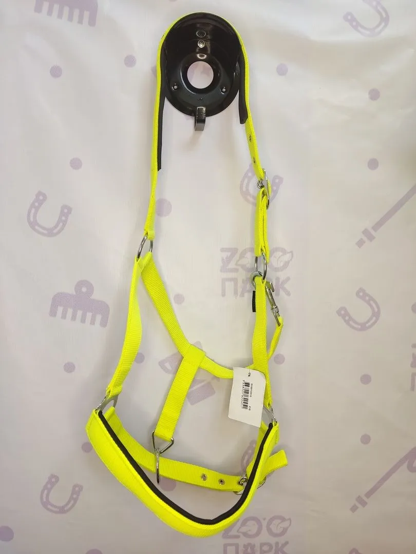 Недоуздок нейлон, неоновый, Full, Желтый