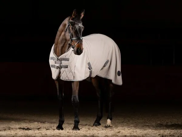 Попона флисовая Skin Logo, Серая, размер 105