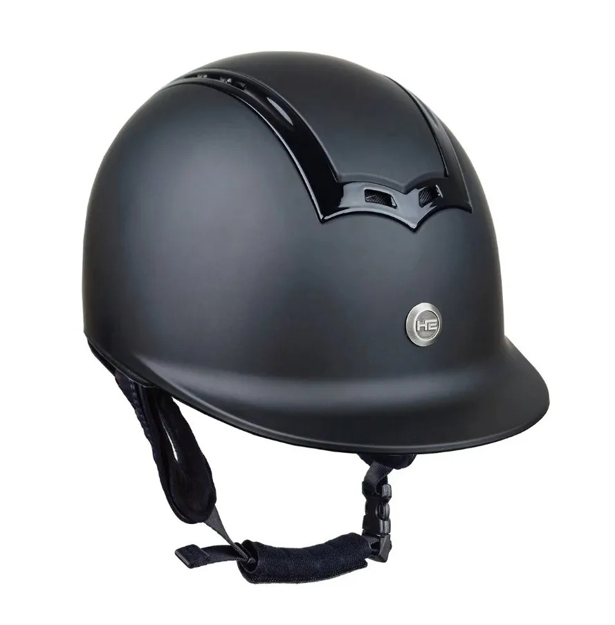 Шлем HE Genius Shiny Black черный XS 52-54 см