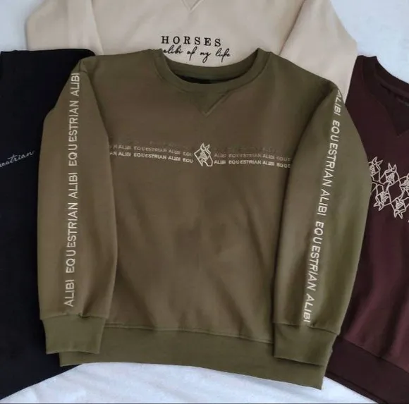 Свитшот ALIBI olive оливковый (XS)