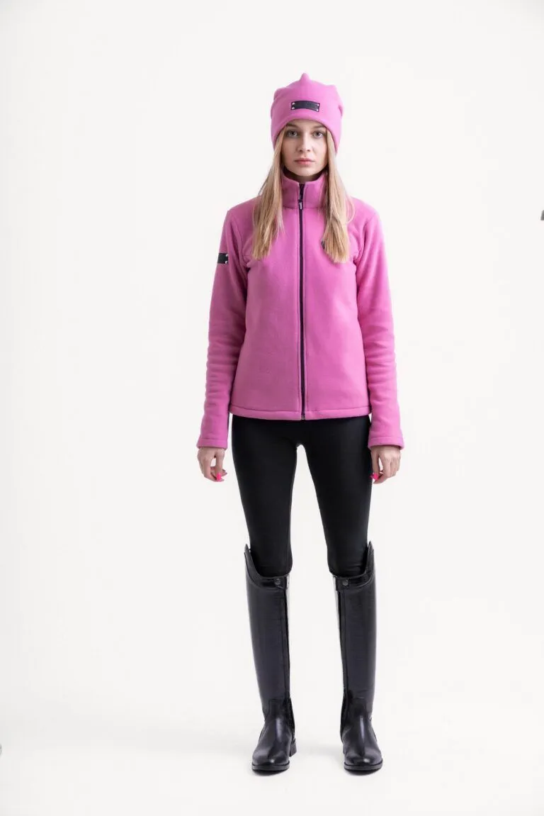 Кофта флисовая женская Manic Skin Logo, Розовая, размер 48